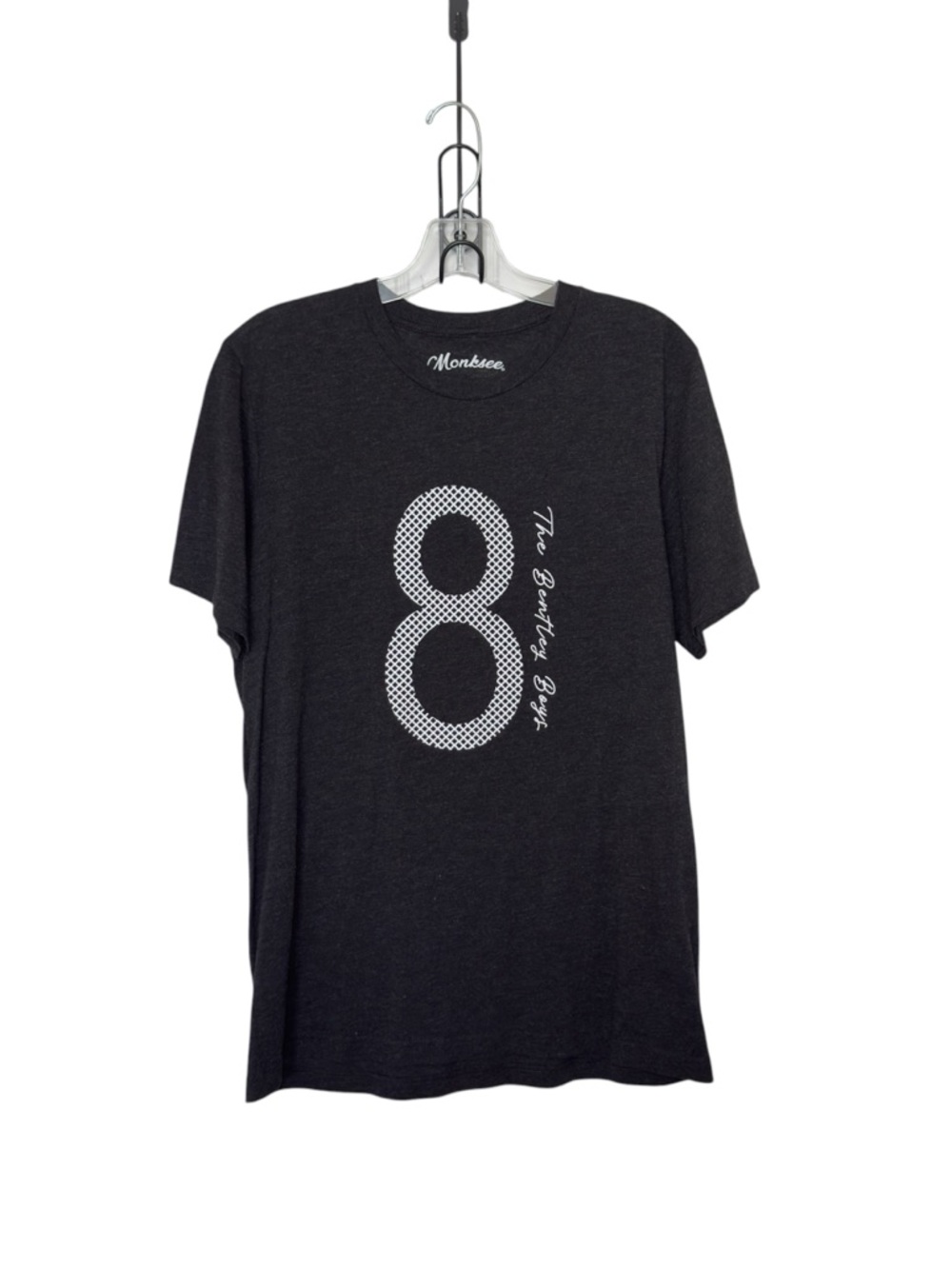 Monksee Large The Bentley Boys Graphic Abstract Number 8 Tee Shirt Blokecore